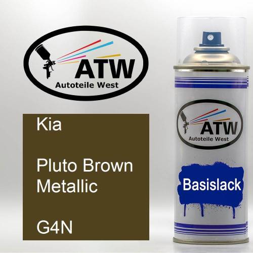 Kia, Pluto Brown Metallic, G4N: 400ml Sprühdose, von ATW Autoteile West.